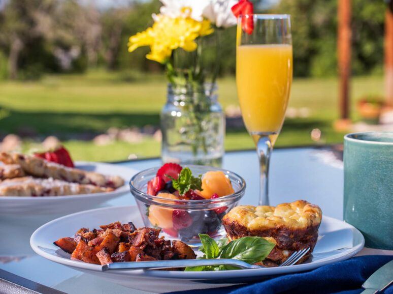 Hot breakfast served at Behr House