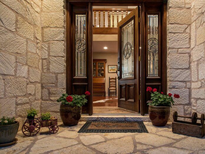 Front entry of Behr House